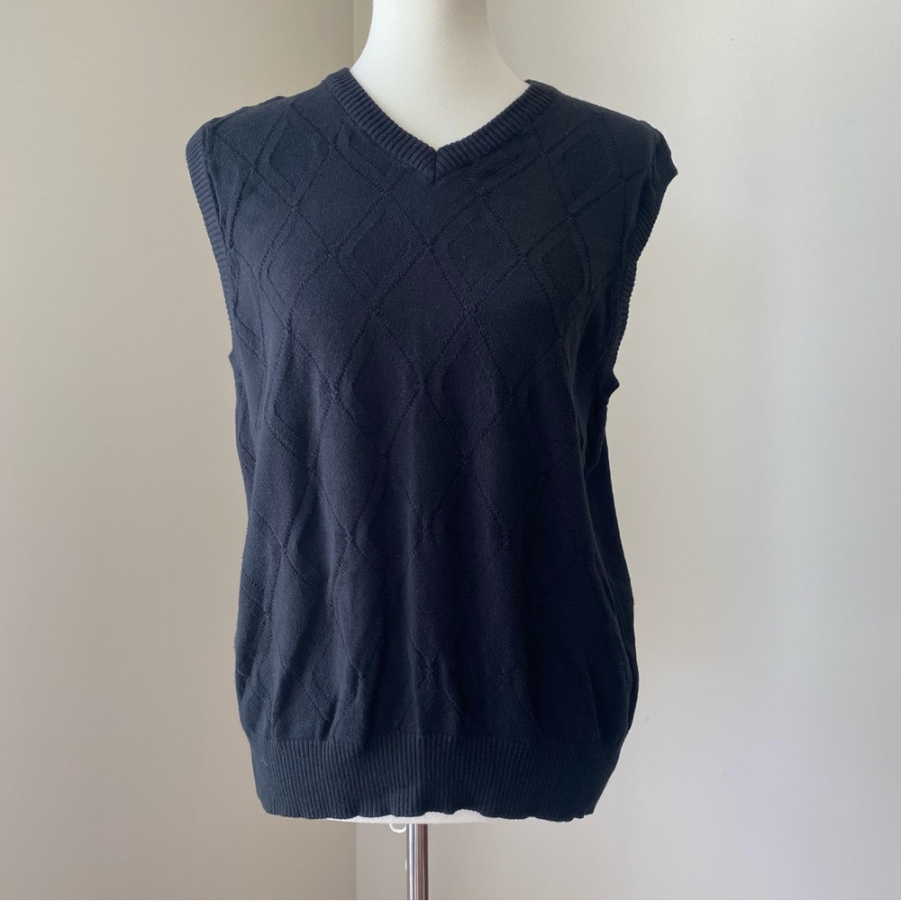 Oscar de la Renta diamond sweater vest